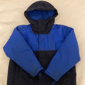 Color-Block Boys weatherproof winter jacket.